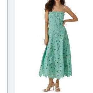 NWT - ASTR green lace floral strappy dress